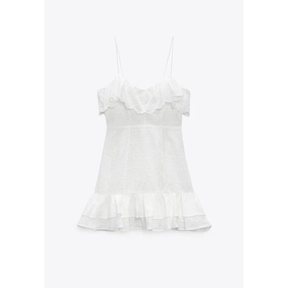 Zara Openwork embroidered dresss - Picture 3 of 14